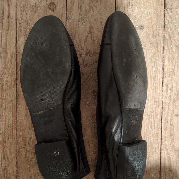 Chanel black flats / ballerinas in black leather - Picture 2 of 2
